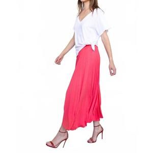 NEW LOYD/FORD della jersey skirt in scarlett pink